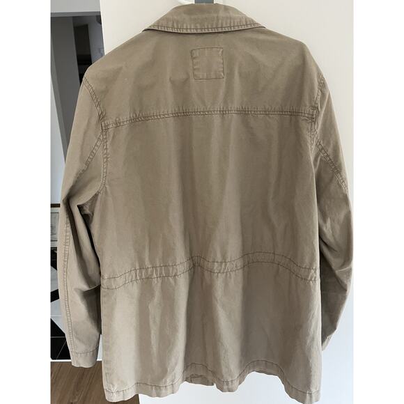 Old Navy Women Teen XL Khaki Cotton Jacket Utility Military Grunge Outdoors - Picture 7 of 7